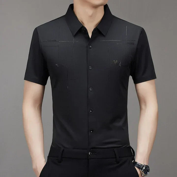 [PAGUE 3 LEVE 5] Camisa Polo Vest em Malha de Seda Gelo e Viscose + BRINDES: 4 Cuecas Premium e 1 Relógio